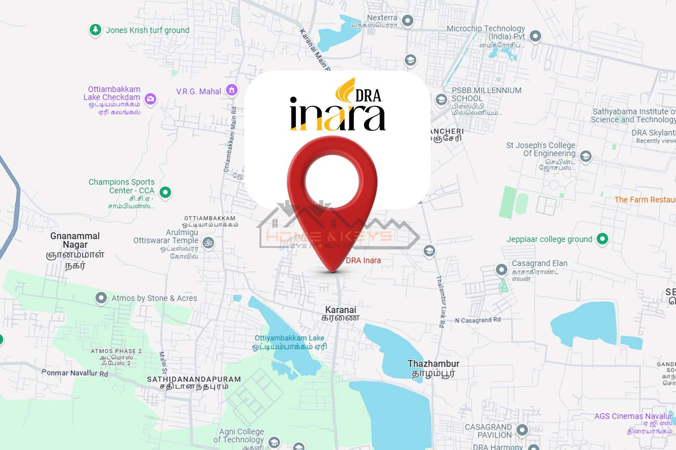 DRA Inara Location Map