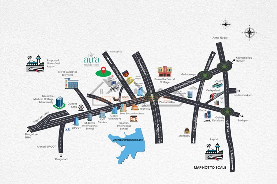 Aura Residence Location Map