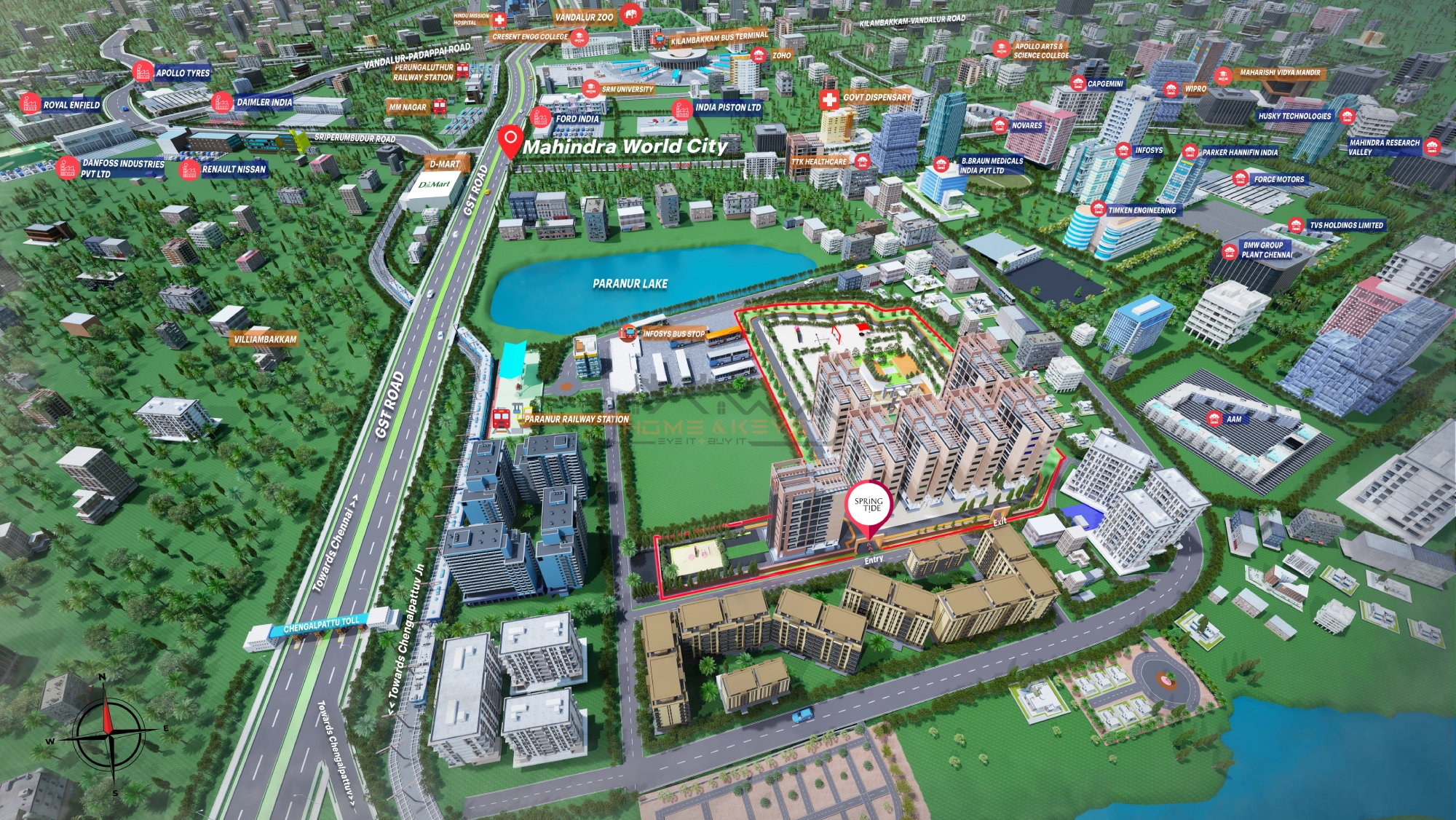 Spring Tide Location Map